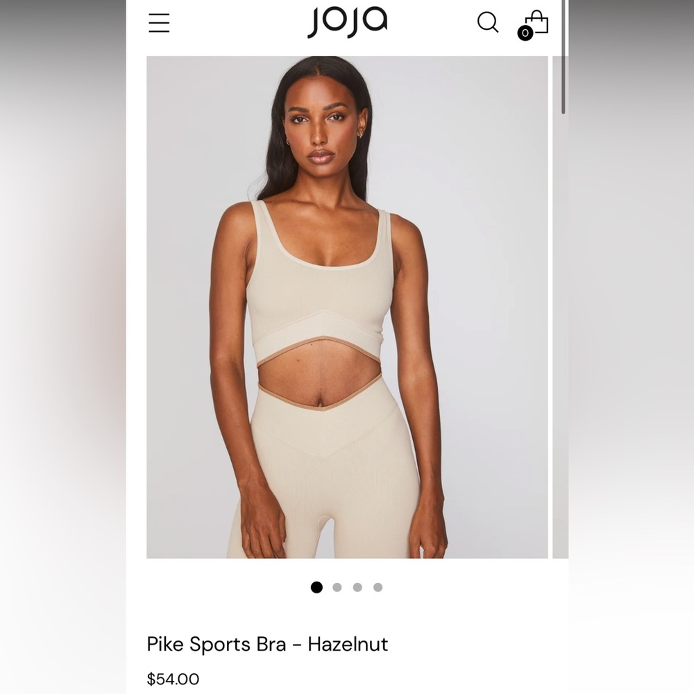 Joja Pike Hazelnut Seamless Sports Bra